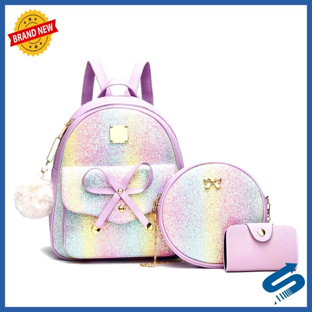 Leather Backpack Purse Women's Fashion Rucksack Shoulder Bag Adjustable Straps